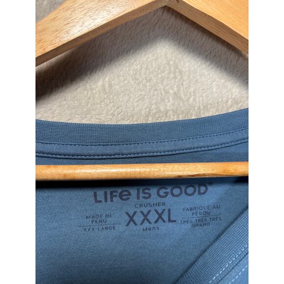 Life is Good Long Sleeve T-Shirt Blue "Go Golfing” Golf Crusher Tee Men's XXXL - Picture 5 of 6